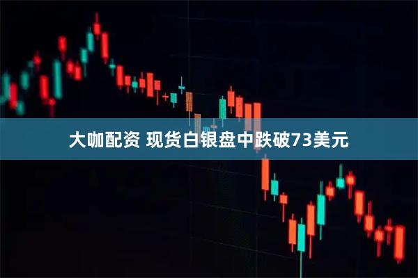 大咖配资 现货白银盘中跌破73美元